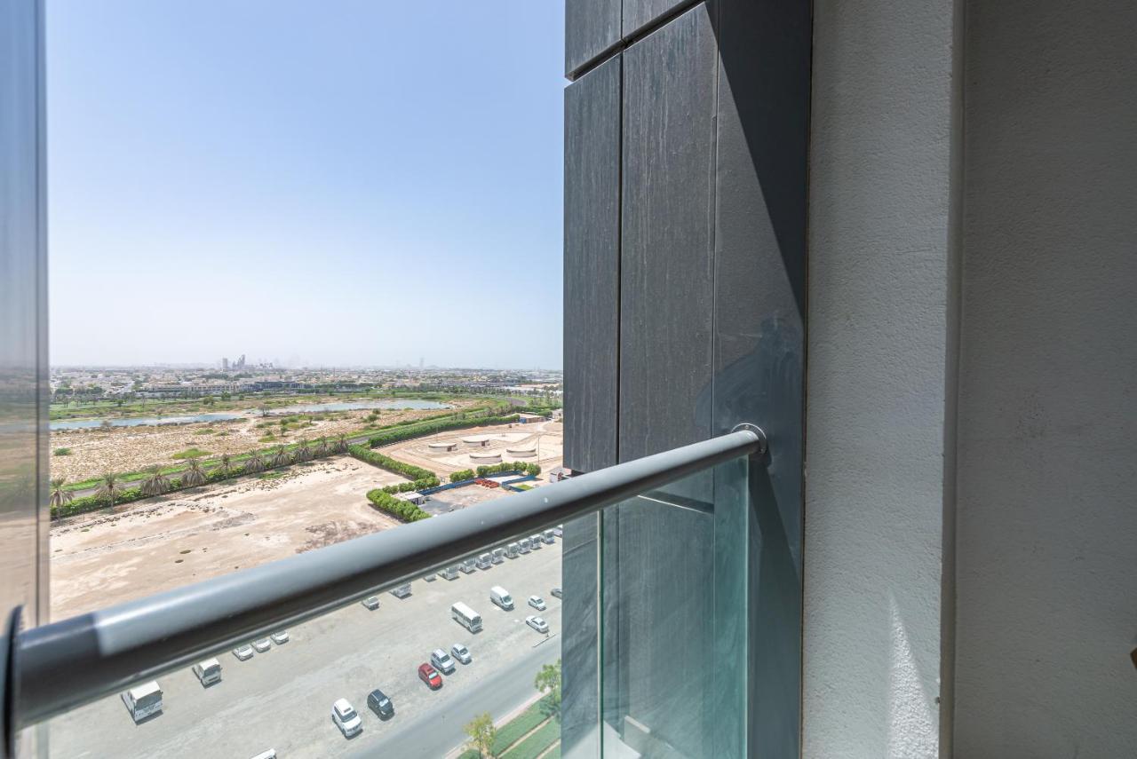 두바이 Marco Polo - Elegant Studio With Panoramic City Views 아파트 외부 사진